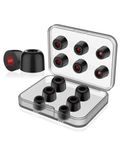 6 Pares Puntas de Espuma de Memoria para Auriculares 4.5-5.5mm