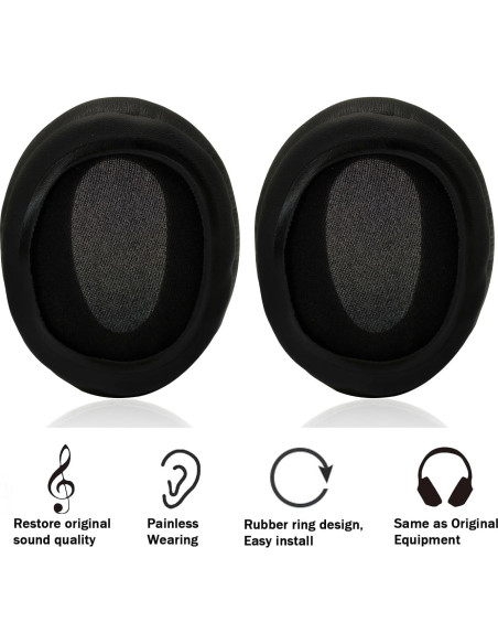 Almohadillas de Repuesto Niukeke para Auriculares Sony WH-CH700N/WH-CH710N/WH-CH720N - Negro