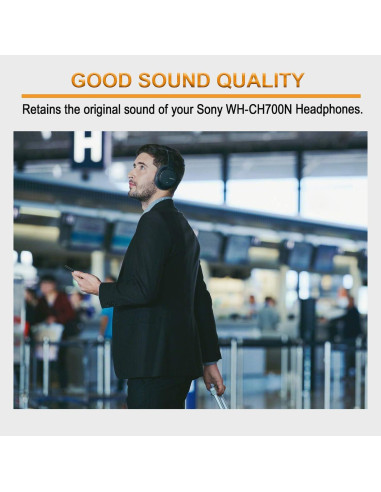 Almohadillas de Repuesto Niukeke para Auriculares Sony WH-CH700N/WH-CH710N/WH-CH720N - Negro