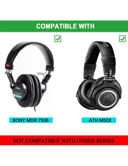 Almohadillas de Reemplazo Audio-Technica ATH M50X M40X M30X M20X