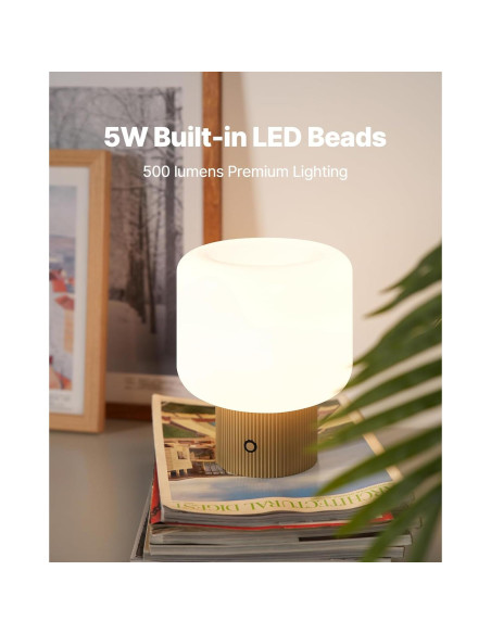 Lámpara de Hongo Magcharm Amarillo Mostaza 5W LED Recargable