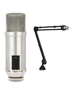 Micrófono de Condensador Rode Broadcaster + Brazo PSA1