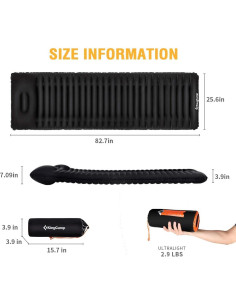 Colchón Inflable KingCamp 210x65x10cm para Camping 2