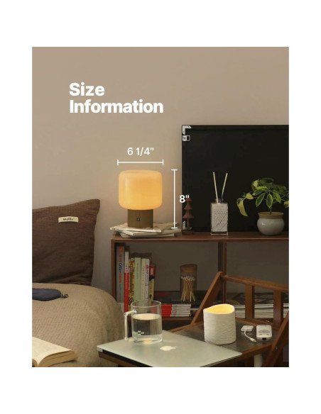 Lámpara de Hongo Magcharm Amarillo Mostaza 5W LED Recargable