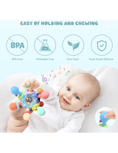 Juguete Sensorial para Bebés EazierWizter Azul 0-18 Meses 2