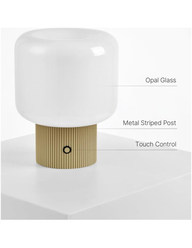 Lámpara de Hongo Magcharm Amarillo Mostaza 5W LED Recargable