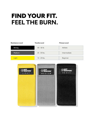 Set de Bandas de Resistencia Hot Shapers - Ejercicio en Casa