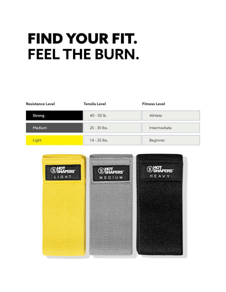 Set de Bandas de Resistencia Hot Shapers - Ejercicio en Casa