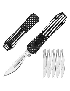 Cuchillo Utilitario Retráctil Caressolove CH2504-3 con 10 Cuchillas