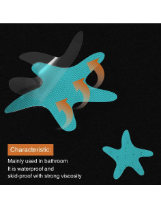 Pegatinas Antideslizantes Secopad 24 Piezas Azul 8.13 cm 2