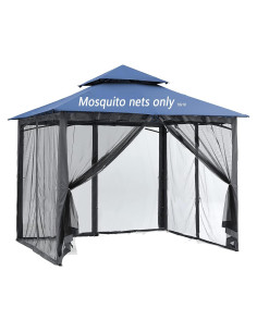 Mosquitero de Reemplazo SOOSPE-MZ 3.05m x 3.05m Negro