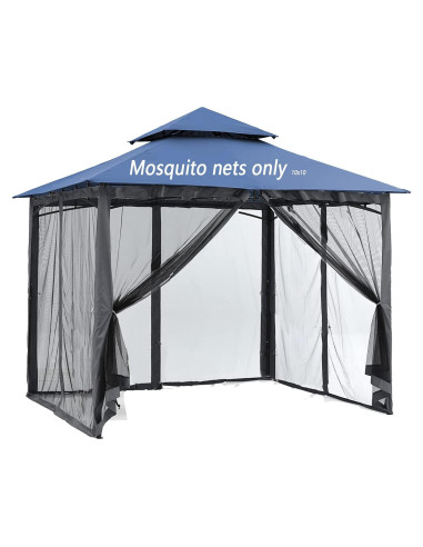 Mosquitero de Reemplazo SOOSPE-MZ 3.05m x 3.05m Negro