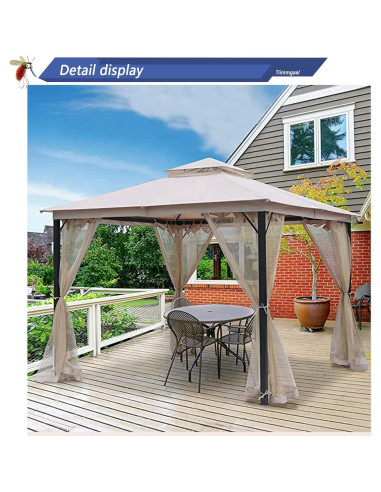 Mosquitero de Reemplazo SOOSPE-MZ 3.05m x 3.05m Negro