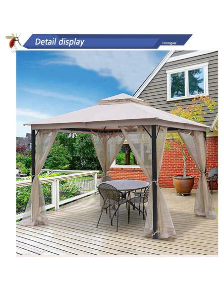 Mosquitero de Reemplazo SOOSPE-MZ 3.05m x 3.05m Negro