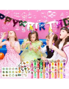 24 Burbujas de Animales de Granja + 96 Stickers Fiesta 2