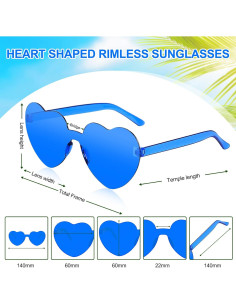 Gafas de Sol en Forma de Corazón para Mujeres - Color Caramelo 2