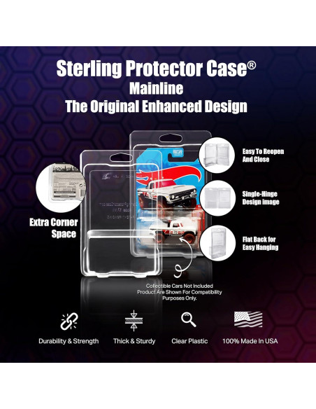 Funda Protectora Sterling 17201 para Hot Wheels y Matchbox - Paquete de 24 Funda Protectora Sterling 17201 para Hot Wheels y Matchbox - Paquete de 24