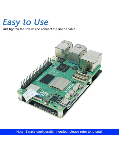 Adaptador M.2 NVMe FREENOVE para Raspberry Pi 5 con SSD 512GB