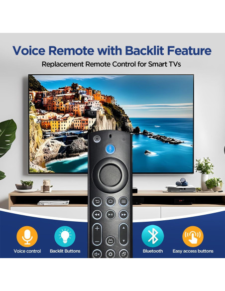 Control Remoto Retroiluminado Oritronic para TV Insignia-Toshiba