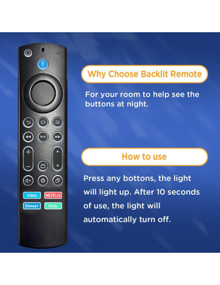 Control Remoto Retroiluminado Oritronic para TV Insignia-Toshiba