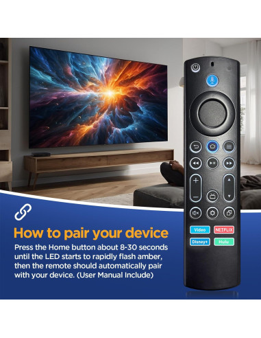 Control Remoto Retroiluminado Oritronic para TV Insignia-Toshiba