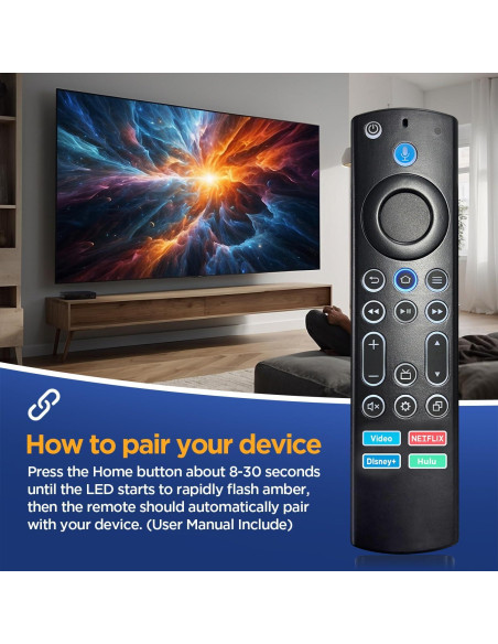 Control Remoto Retroiluminado Oritronic para TV Insignia-Toshiba