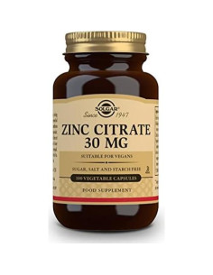Solgar Citrato de Zinc 30 mg - 100 Cápsulas Vegetales 2
