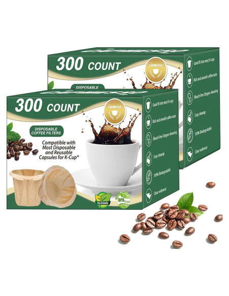 Filtros de papel desechables CAPMESSO para café - 600 unidades