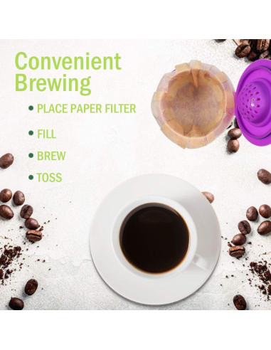 Filtros de papel desechables CAPMESSO para café - 600 unidades