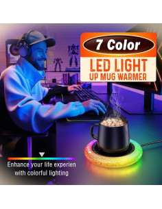 Calentador de Tazas Eléctrico KitchekShop con Luces LED 85C 2