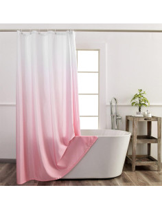 Cortina de Ducha YI & ZE Rosa Ombre 182.88x182.88 cm Impermeable 2