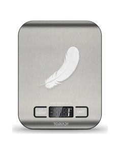 Báscula Digital de Cocina Tcsxady 5kg Acero Inoxidable LCD