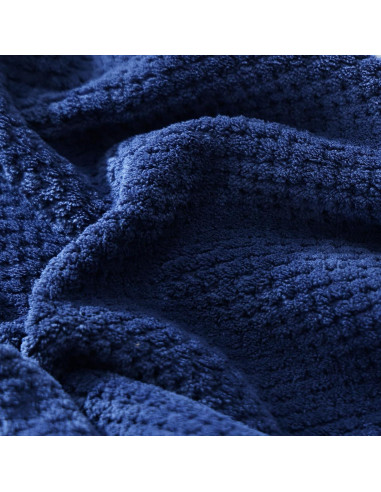 Set de 6 Toallas de Baño Extra Grandes Akzpe 76x152 cm Azul Marino