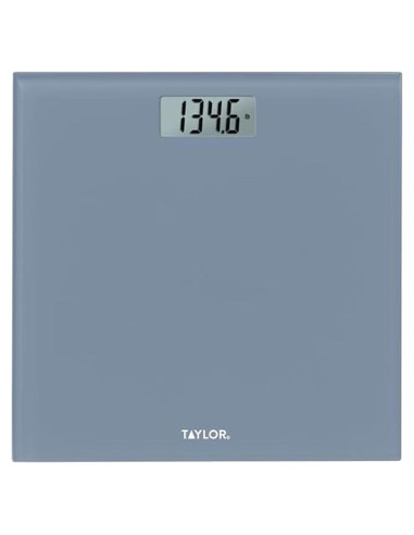 Báscula Digital de Vidrio Taylor 158.8 kg Azul Pizarra