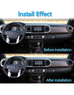 Anillos de Decoración de Ventilación Toyota Tacoma 2016-2021 - 4 Piezas Negro 2