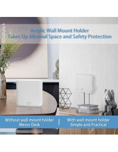Soporte de Montaje en Pared HOLACA para ASUS ZenWiFi AX - 2 Paquete Blanco 2