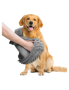 Toalla Secadora de Perros Muddy Mat Microfibra 33x79cm Gris