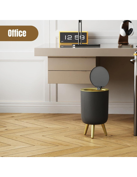 Papelera Automática URALFA 7L con Sensor de Movimiento Negra