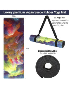 Alfombrilla de Yoga Antideslizante Peace Heart Yogi 198x66cm 2