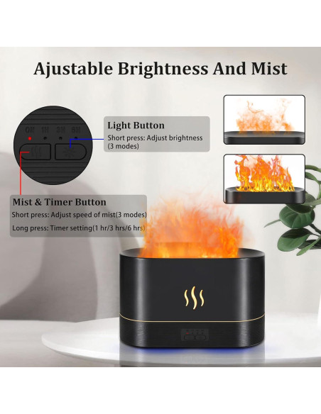 Difusor de Aceites Esenciales PLUWEL 300ml con Luz LED y Control Remoto