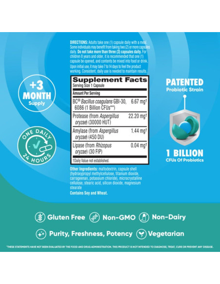 Ventaja Digestiva Probióticos IBS 96 cápsulas - Salud Intestinal