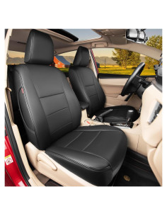 Cubierta de Asiento de Auto HKZ para Toyota Corolla 2014-2019 - Cuero Sintético Negro