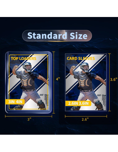 200 Fundas para Cartas PJU - 100 Toploaders y 100 Fundas