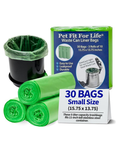 Bolsas de Basura Pequeñas Pet Fit For Life 5L - Paquete de 30