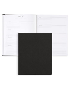 Planificador Enfocado Sin Fecha Erin Condren 20.3x25.4 cm Negro