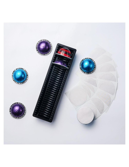 Kit de Cápsulas Reutilizables Nespresso Vertuo 50 PCS + Organizador