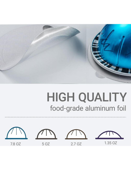 Kit de Cápsulas Reutilizables Nespresso Vertuo 50 PCS + Organizador