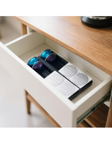 Kit de Cápsulas Reutilizables Nespresso Vertuo 50 PCS + Organizador