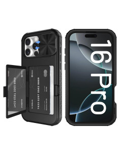 Funda billetera ultra delgada Tieuwant para iPhone 16 Pro