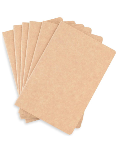 Cuadernos Rayados TWONE A5 Tapa Blanda Kraft 9 Paquetes